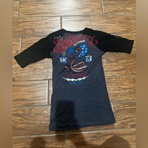 Affliction women’s top size small